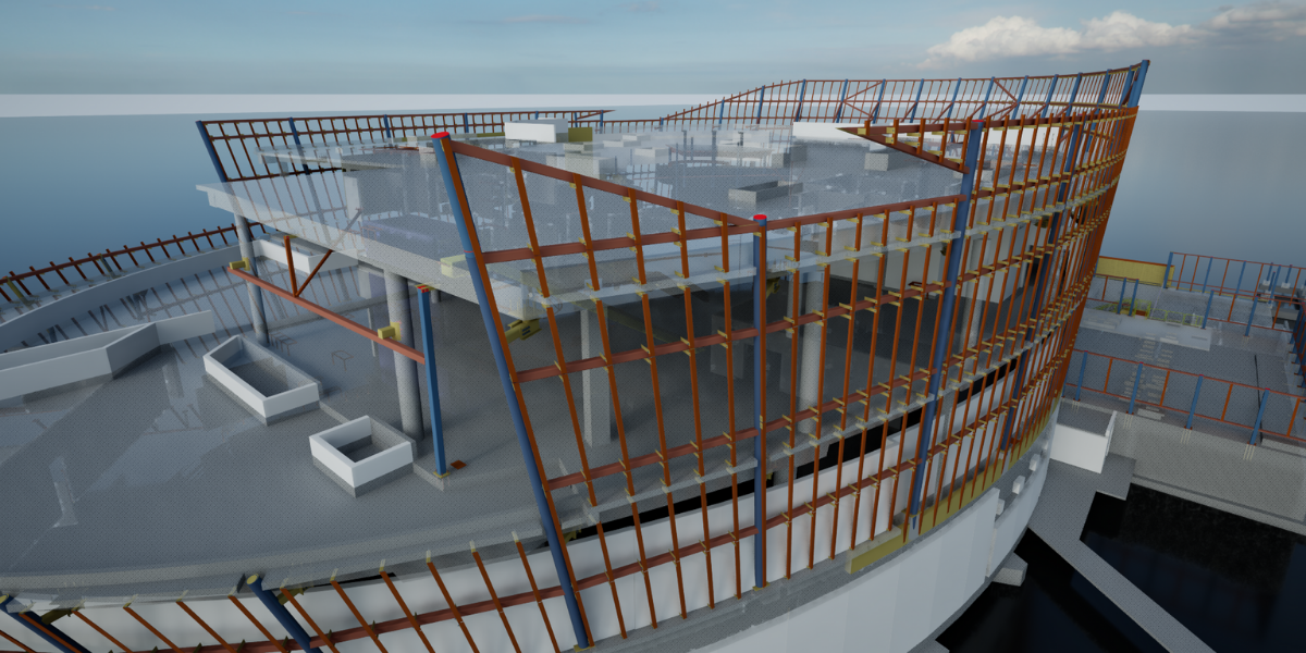 Mote Science Education Aquarium - Steel detailing model by VectorShades LLC - SDS2 by ALLPLAN