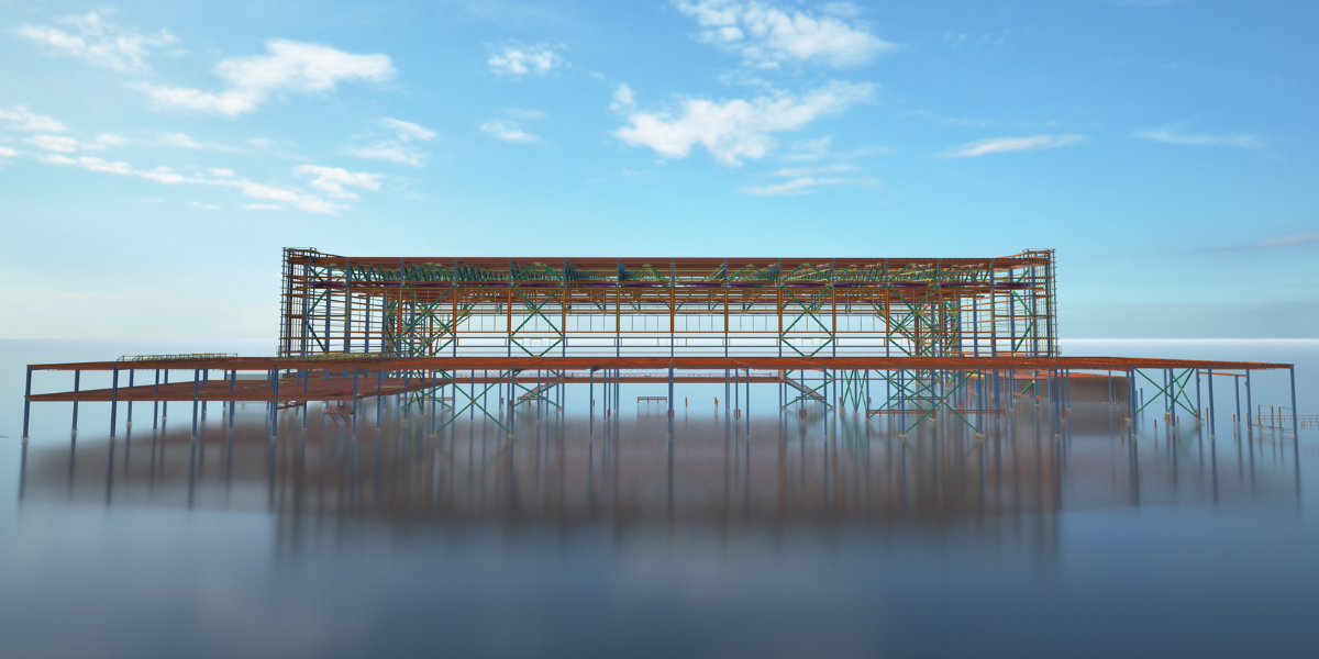 DHL CVG AMC International Hangar - Steel detailing model by Arteras, Inc. - SDS2 by ALLPLAN
