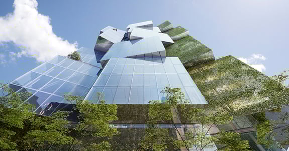 Deloitte Summit Tower, Vancouver Canada | Photo Courtesy of Westbank | Detailed and Fabricated by Supermetal Structures (now part of Canam Group) 