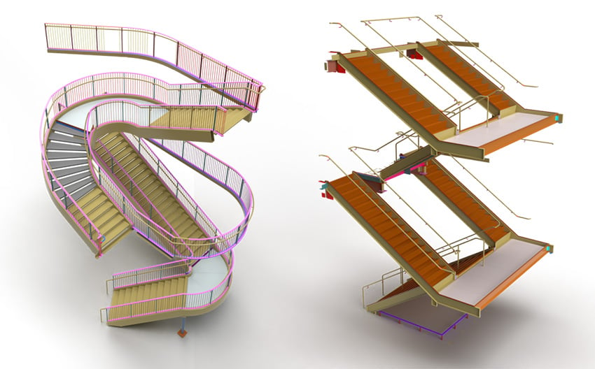 morrow-high-school_mold-tek_sds2_stairs-render